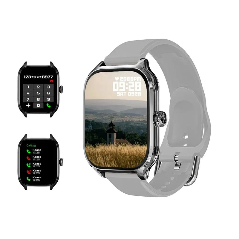 LAXASFIT H9 Smartwatch Dial para atender chamadas Rastreamento de calorias Frequência cardíaca Monitoramento de oxigênio no sangue Relógio inteligente Bluetooth